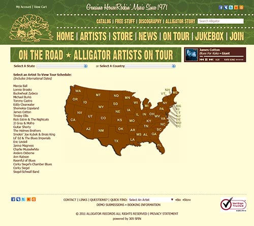 2011 website tour page