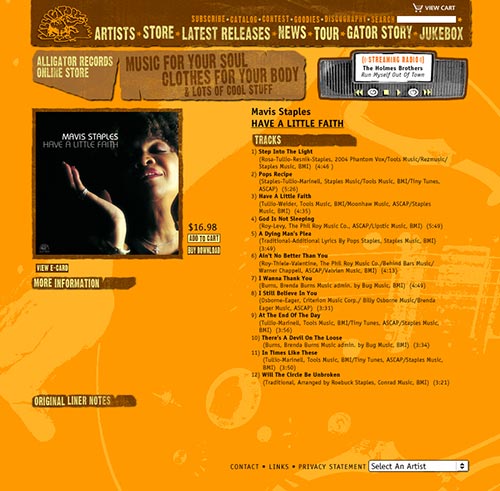 2005 website album page